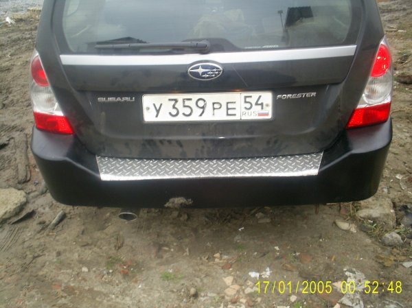 Задний силовой бампер на Subaru Forester